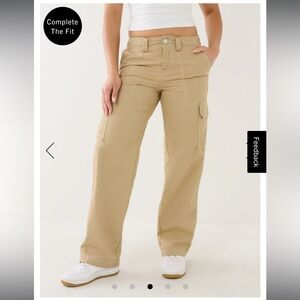 NWT True Religion Military Single Needle Cargo Pants